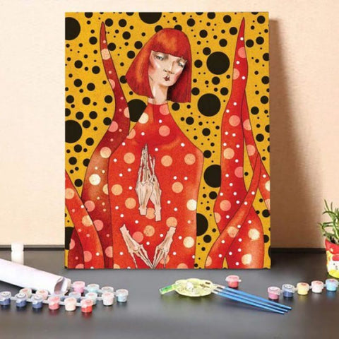 Paint By Numbers Kit-Spotted Girl