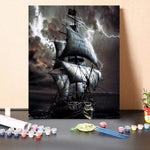 Paint by Numbers Kit Stormy Night