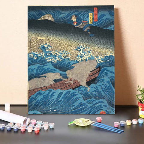 Paint by Numbers Kit-Stormy Sea