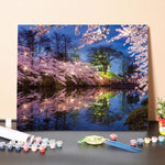 Paint by Numbers Kit – Takada Castle In Spring