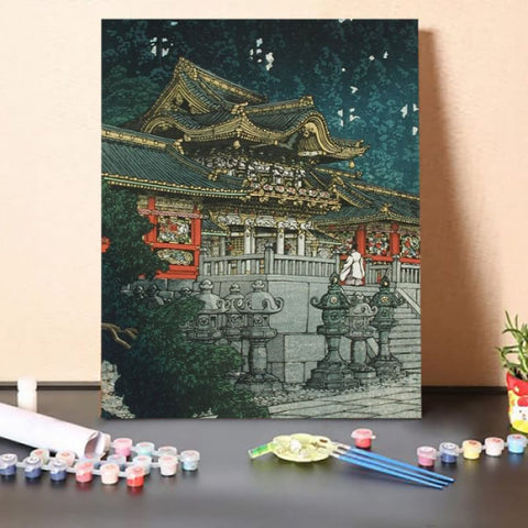 Paint by Numbers Kit-Temple In Night