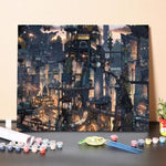 Paint by Numbers Kit-The Dark City