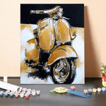 Paint by Numbers Kit-Vintage Wasp Scooter