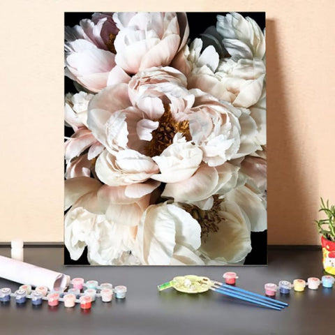 Paint by Numbers Kit-White Blooming