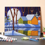 Paint By Numbers Kit-Winter River