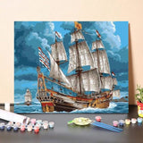 Paint By NumbersKit A Pirate Ship