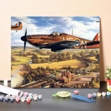Paint By NumbersKit Aircraft Vintage