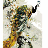Peacock Diy Paint By Numbers Kits PBN95107 - NEEDLEWORK KITS