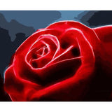 Plant Rose Diy Paint By Numbers Kits ZXAN1401 - NEEDLEWORK KITS