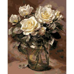 Plant Rose Diy Paint By Numbers Kits ZXQ1068 - NEEDLEWORK KITS