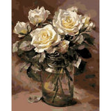 Plant Rose Diy Paint By Numbers Kits ZXQ1068 - NEEDLEWORK KITS
