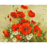 Poppy Flower Diy Paint By Numbers Kits ZXQ2438 - NEEDLEWORK KITS