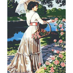 Portrait Woman Diy Paint By Numbers Kits ZXB26-20 - NEEDLEWORK KITS