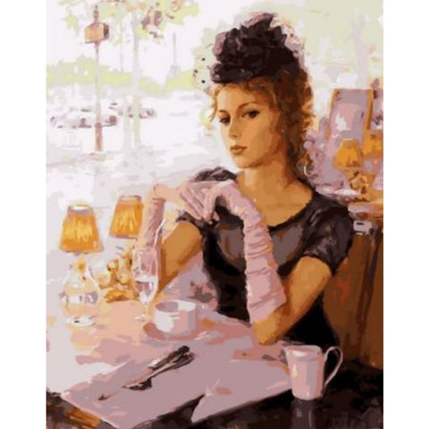 Portrait Woman Diy Paint By Numbers Kits ZXQ1765-28 - NEEDLEWORK KITS