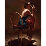 Portrait Woman Diy Paint By Numbers Kits ZXQ1834-27 - NEEDLEWORK KITS
