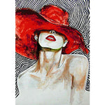 Portrait Woman Diy Paint By Numbers Kits ZXQ2769 - NEEDLEWORK KITS