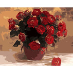 Rose Diy Paint By Numbers Kits WM-1444 - NEEDLEWORK KITS