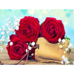 Rose Flower Diy Paint By Numbers Kits PBN90556 - NEEDLEWORK KITS