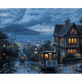 Seaside Town Diy Paint By Numbers Kits ZXQ1306 - NEEDLEWORK KITS