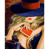 Sexy Woman Diy Paint By Numbers Kits PBN00009 - NEEDLEWORK KITS