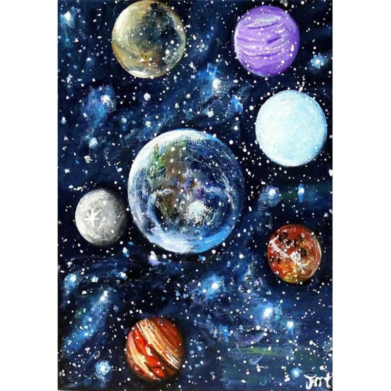 Space Diy Paint By Numbers Kits VM95622 - NEEDLEWORK KITS