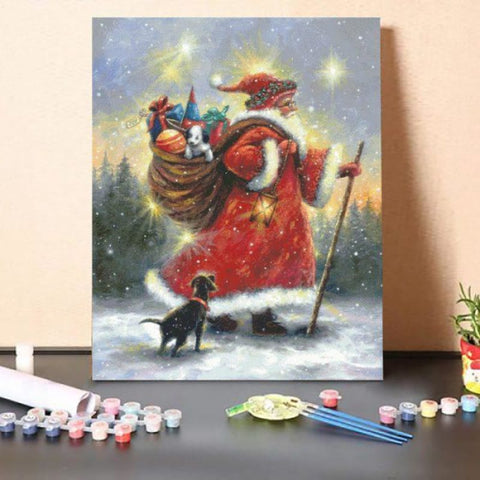 Strolling Santa – Paint By Numbers Kit