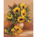 Sunflower Diy Paint By Numbers Kits WM-1528 - NEEDLEWORK KITS
