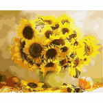 Sunflower Diy Paint By Numbers Kits WM-1791 - NEEDLEWORK KITS