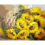 Sunflower Diy Paint By Numbers Kits WM-496 - NEEDLEWORK KITS