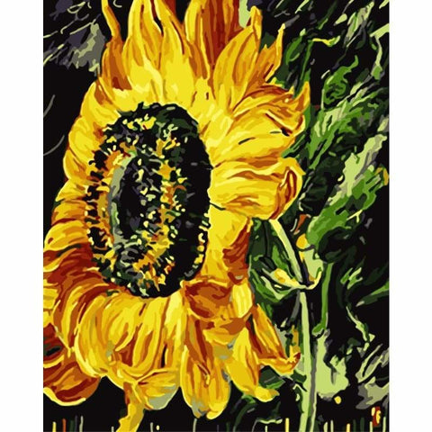 Sunflower Diy Paint By Numbers Kits WM-572 - NEEDLEWORK KITS