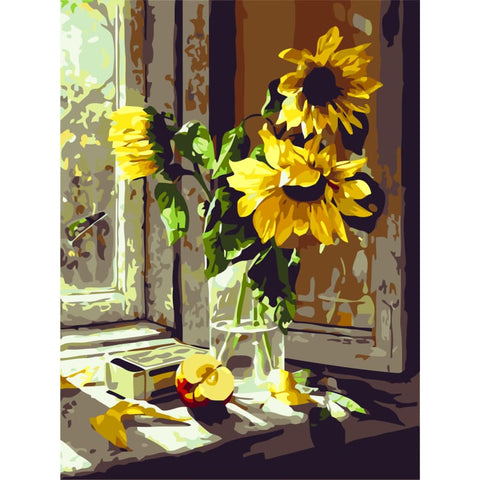 Sunflower Diy Paint By Numbers Kits YM-4050-187 ZX80009 - NEEDLEWORK KITS