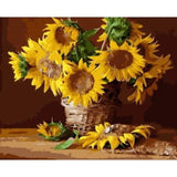 Sunflower Diy Paint By Numbers Kits ZXAN1755 - NEEDLEWORK KITS