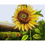 Sunflower Diy Paint By Numbers Kits ZXB380 - NEEDLEWORK KITS