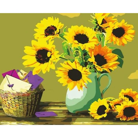 Sunflower Diy Paint By Numbers Kits ZXQ2859 - NEEDLEWORK KITS