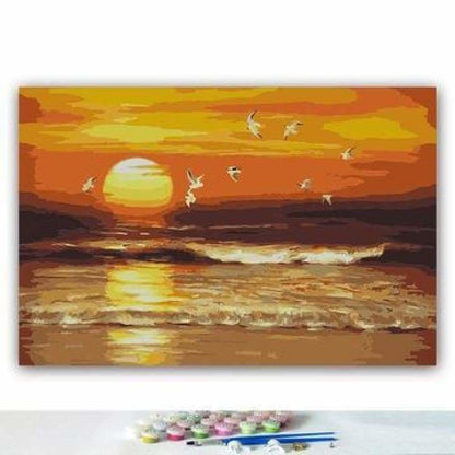 Sunset Landscape Diy Paint By Numbers Kits PBN93094 - NEEDLEWORK KITS