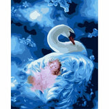 Swan Diy Paint By Numbers Kits WM-1193 - NEEDLEWORK KITS