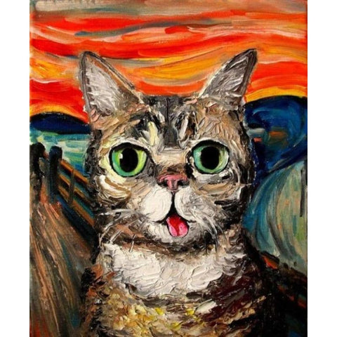 The Scream Cat Diy Paint By Numbers Kits VM92365 - NEEDLEWORK KITS