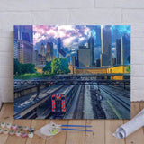 Track Number 3 Paint By Numbers Kit