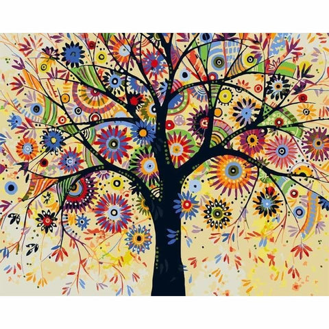 Tree Diy Paint By Numbers Kits VM94513 - NEEDLEWORK KITS