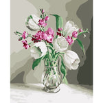 Tulips Diy Paint By Numbers Kits WM-300 - NEEDLEWORK KITS