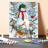 Winter Snow Forest Animal-Paint by Numbers Kit