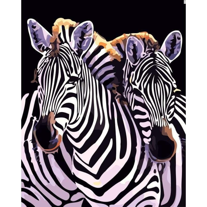 Zebra Diy Paint By Numbers Kits YM-4050-182 - NEEDLEWORK KITS